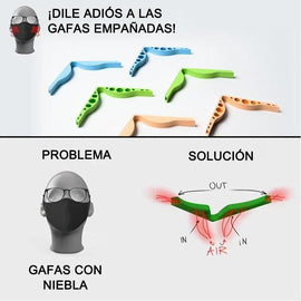 Accesorio antivaho-evita que los anteojos se empañen