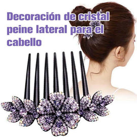 Peine lateral de decoración de cristal