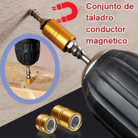 Juego de Taladro/Conductor Magnético, 4 accesorios.