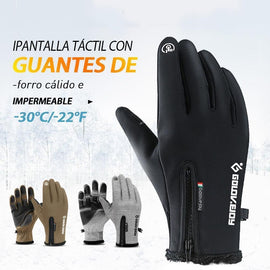 Guantes de pantalla táctil, cálido e impermeable