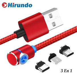 3 En 1 Cable de Carga Magnético