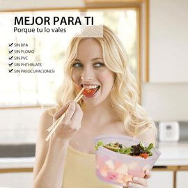 Bolsas reutilizables de silicona para almacenamiento de alimentos (3 PCS)