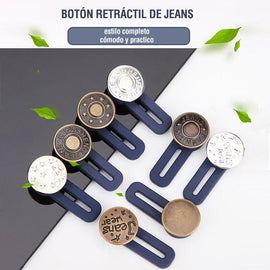 Botón retráctil de jeans (5 piezas)