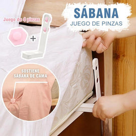 Juego de clips de pinzas para sábanas