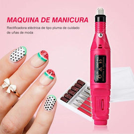 Mini pulidor de uñas eléctrico