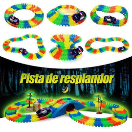 Pista de carreras luminosa para coche