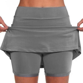 Culottes de cintura media en color liso