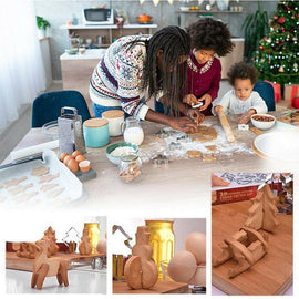 Molde de galletas navideñas de acero inoxidable