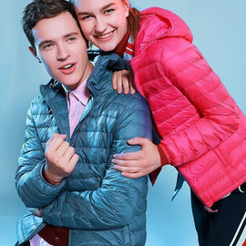 Traje de Plumón ultraligero con capucha - 8 colores para hombres y mujeres