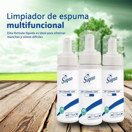 Espuma limpiadora para ropa sin agua