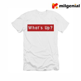 100% Algodón Camiseta Estampada de Personalidad- What's Up? - ¿Qué Pasa?
