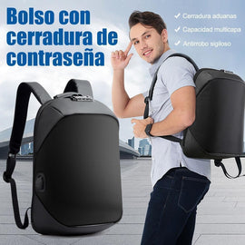Mochila multifuncional con cerradura para hombres