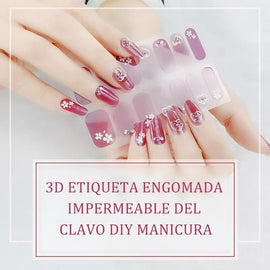 3D Etiqueta de uñas de manicura DIY a prueba de agua