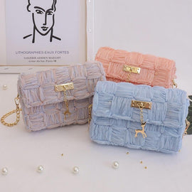 Kit de bricolaje bolso de cinta de gasa florido