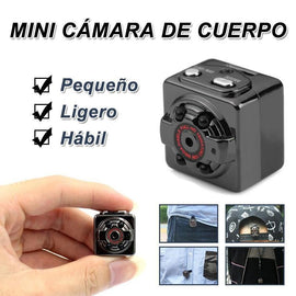 Mini cámara al cuerpo de 1080P y 12 millones de píxeles